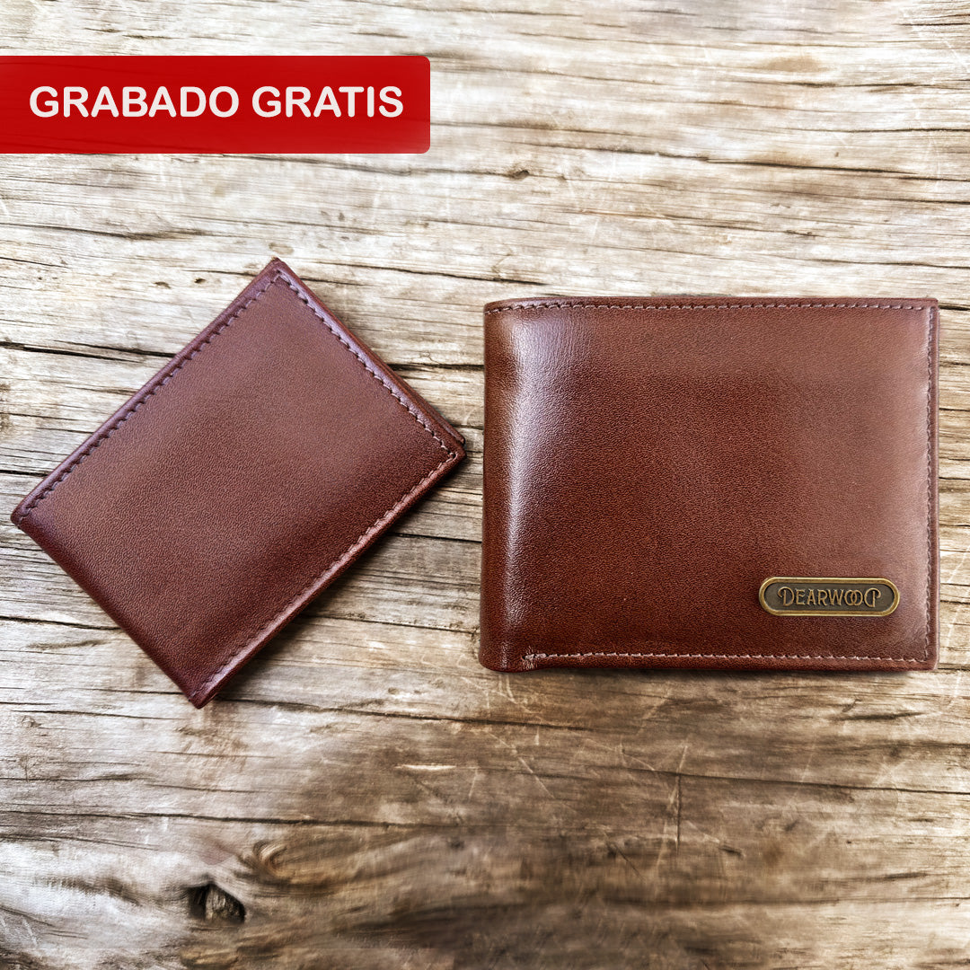 Billetera Hombre café clásica Dearwood