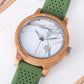 Reloj marmol verde dearwood vista superior zoom