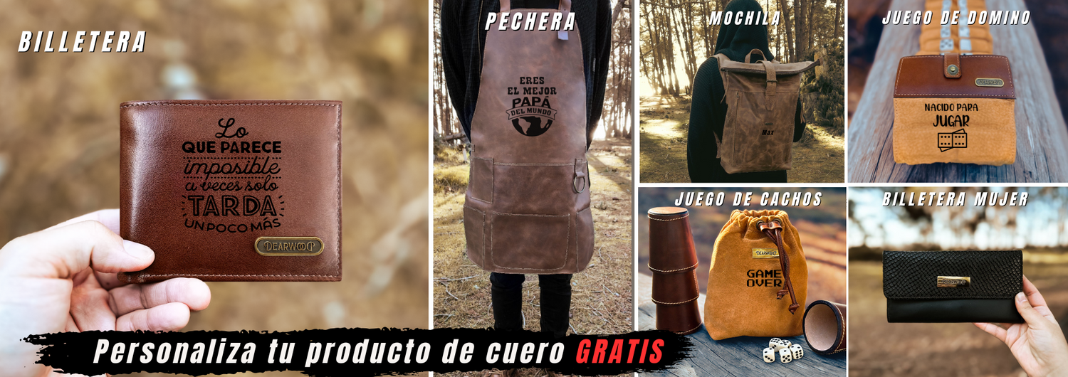 productos de cuero personalizados