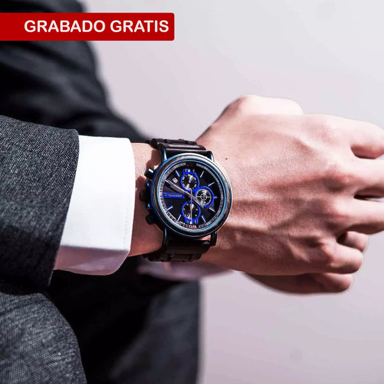 Reloj de madera hombre dearwood personalizado 