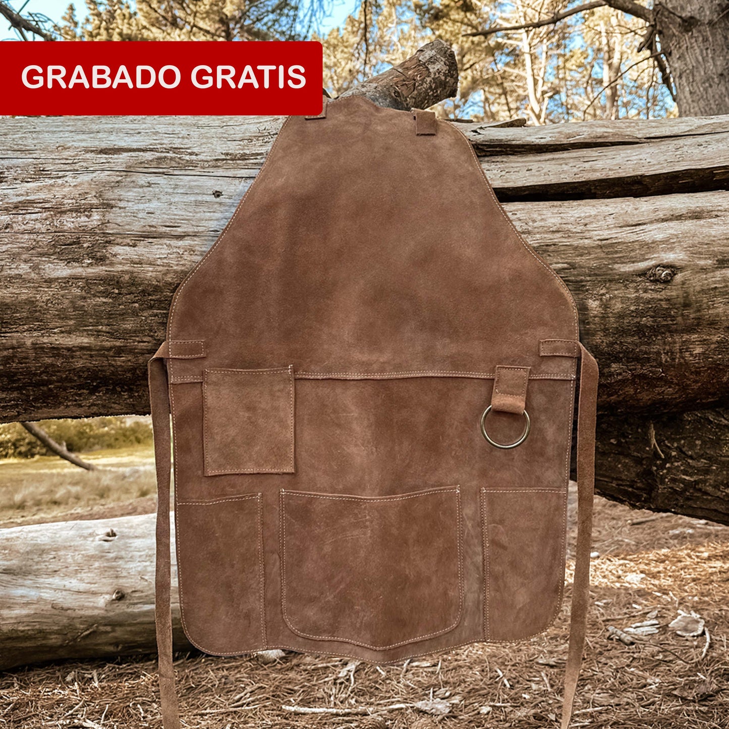 pechera de cuero con grabado gratis