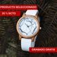 Reloj marmol blanco dearwood vista superior descuento