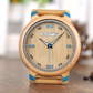 Reloj de madera Caoba azul dearwood imagen frontal