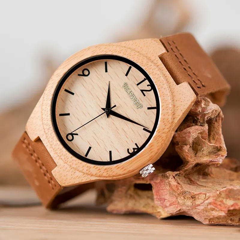 Reloj de madera Sagano Dearwood vista frontal 2