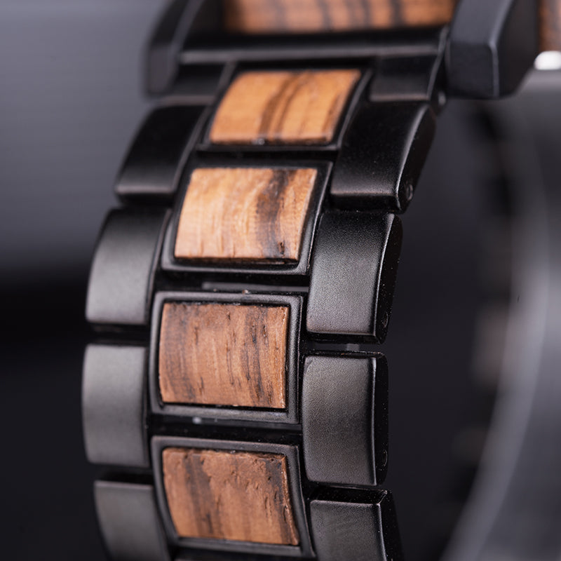 Reloj de Madera Everest Dearwood detalles de correa