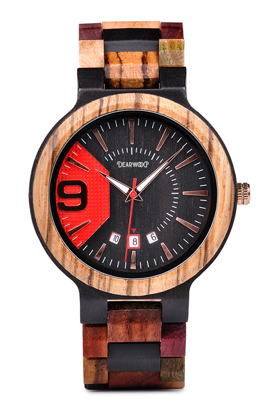  Reloj de Madera Halcón Nocturno Dearwood