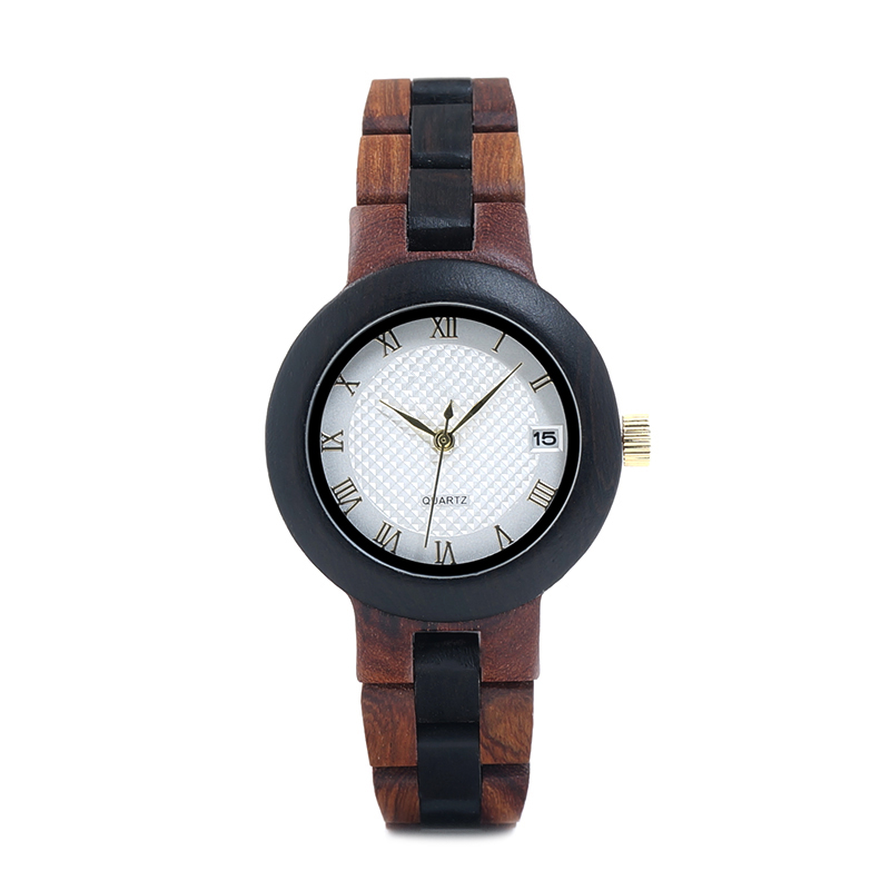 Reloj de madera Orbita lunar Dearwood imagen frontal