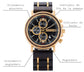 Detalles Reloj de madera Chrono Dorado Dearwood