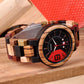  Reloj de Madera Halcón Nocturno Dearwood imagen lateral