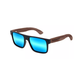 Lentes de sol de Madera Sunset Ice Blue polarizado-tipo espejo Dearwood vista superior