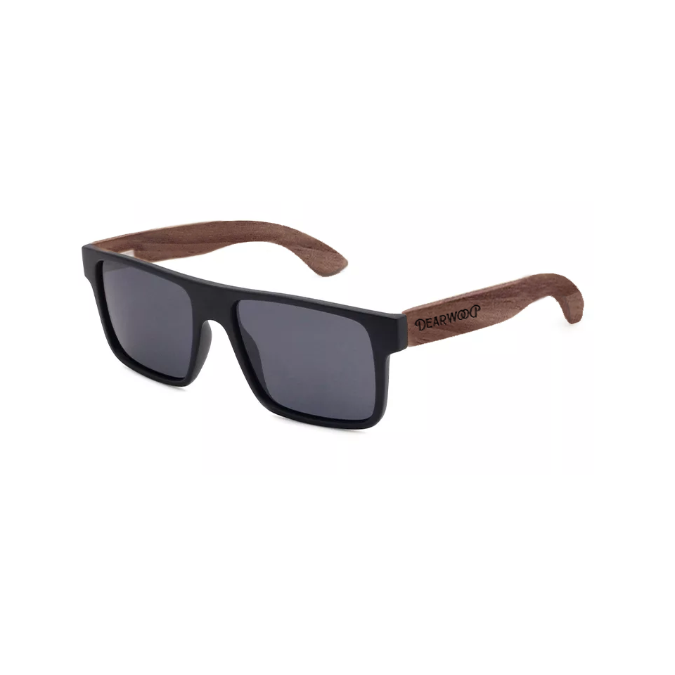 Lentes de sol de Madera Sunset Black polarizado Dearwood vista lateral