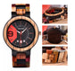  Reloj de Madera Halcón Nocturno Dearwood detalles del reloj