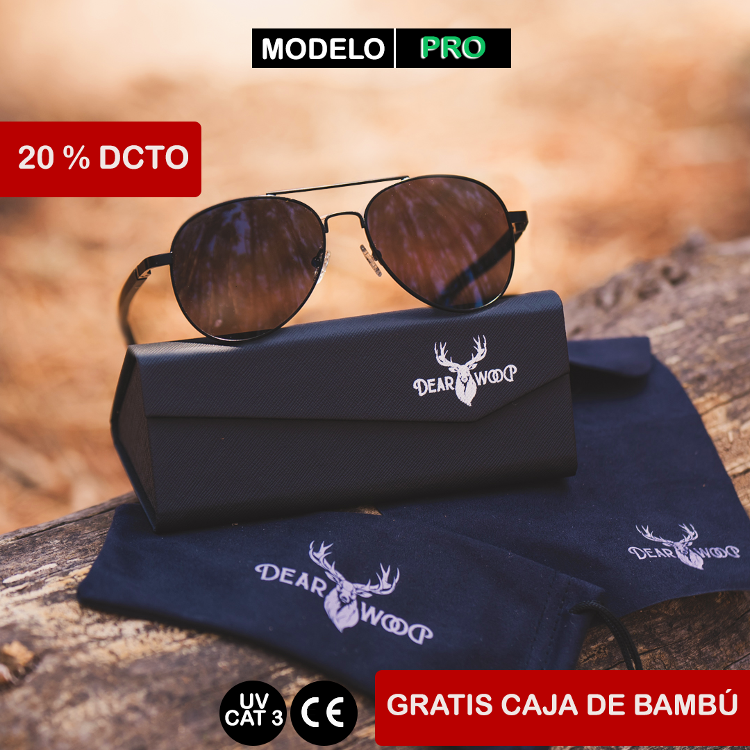 Lentes de sol de madera Maverick Black Dearwood