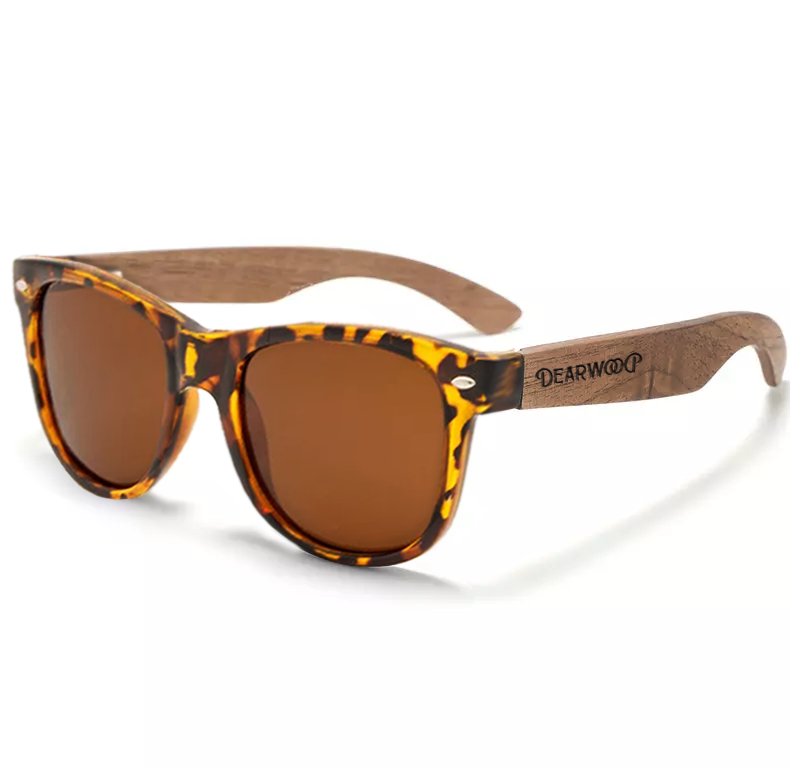 Lentes de sol de madera Serengueti Brown Dearwood imagen lateral