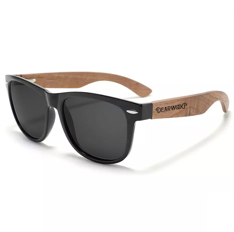 Lentes de sol de madera Buxton Black Dearwood