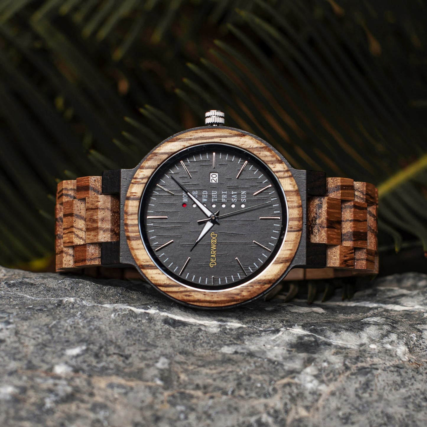 Reloj de madera Orbita lunar Dearwood