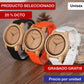  Reloj de Madera Los tres Prismas Dearwood