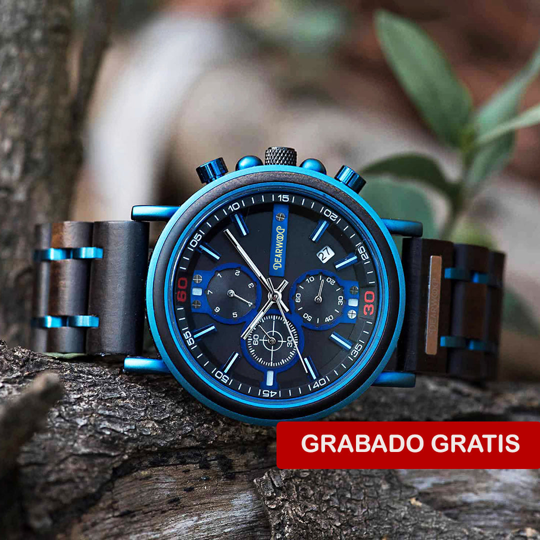 Reloj de Madera Mediterráneo Dearwood