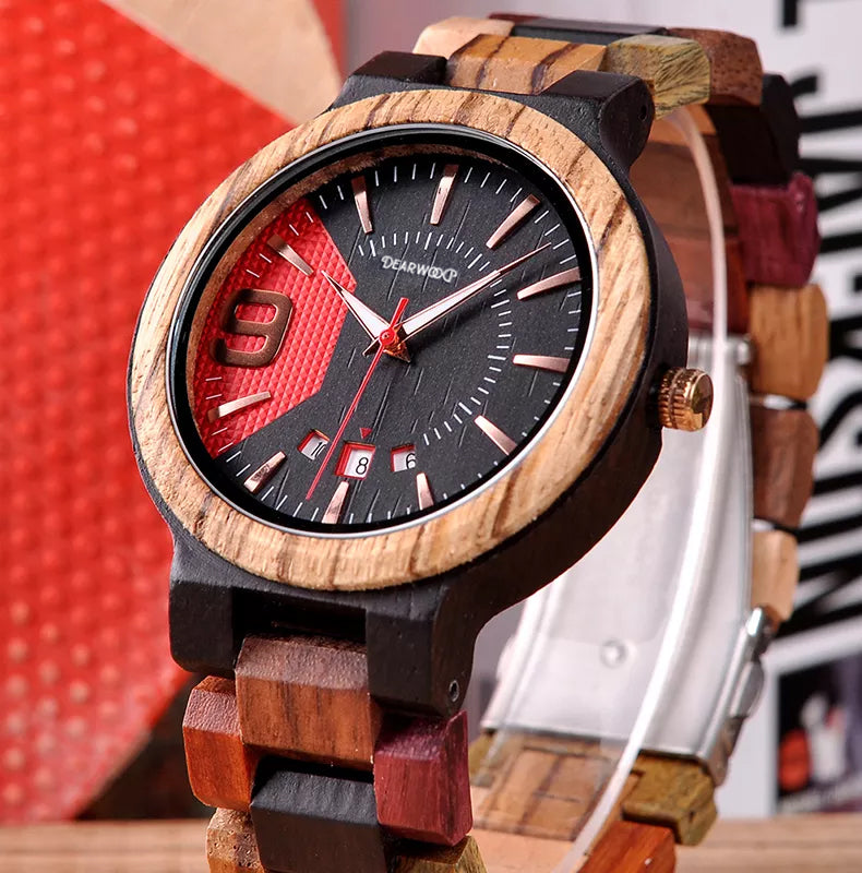  Reloj de Madera Halcón Nocturno Dearwood